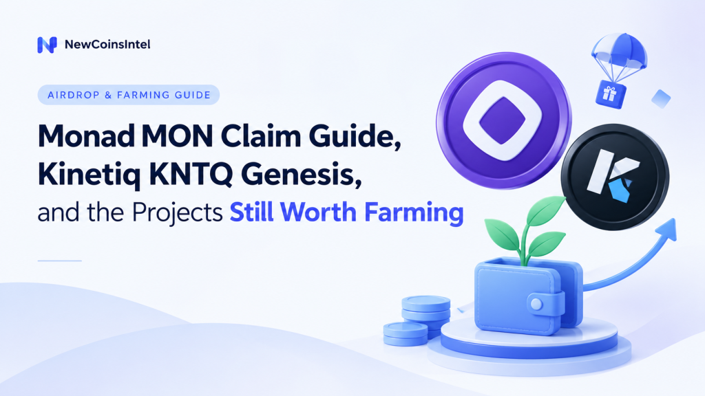 Monad MON Claim Guide, Kinetiq KNTQ Genesis, and the Projects Still Worth Farming